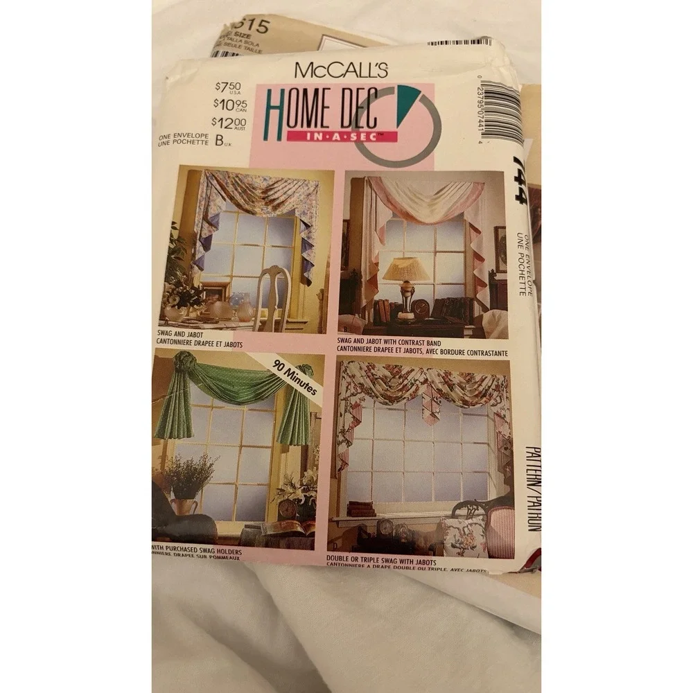 LOT of 5 Vintage Simplicity Sewing Patterns 80s & 90's Home Decorating & Crafts